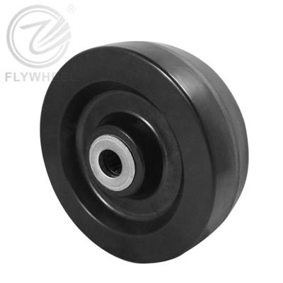 China Phenolic Heat Resistant 320 Degree Flat Free Durable Black High Temperature Resistant Wheel for sale