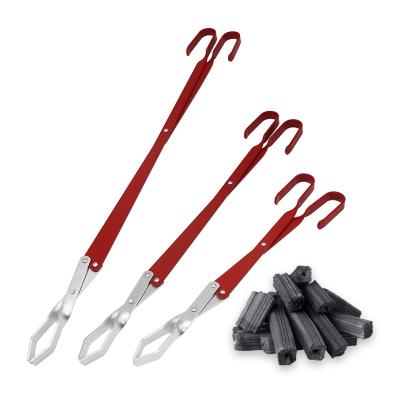 China Heat Resistance BBQ Staple Meat Steak Oven Long Reach Lightweight Sturdy Durable Stainless Charcoal Scissor Grill Tongs Aluminum for sale