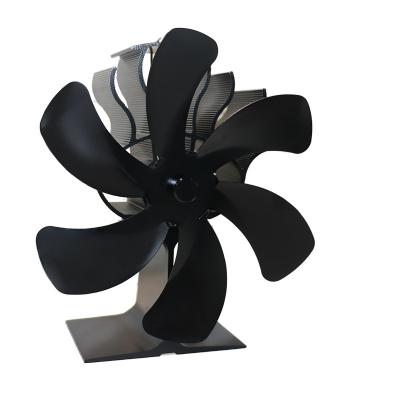 China Classic 6-Propeller Stove Fan Hot Power Heat Furnace Chimney Heater Fan Heat Powered Decorative Stove Chimney Fan for sale