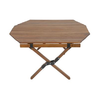 China New Folding Table Outdoor Series Picnic Camping Outdoor Party Desk Portable Travel Raising Outdoor Furniture Wooden Egg Roll Table for sale