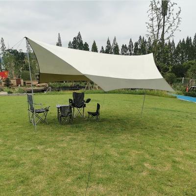 China Large Hexagonal Waterproof Outdoor Super Curtain Rainproof Sun Shade Super Light Beach Beach Tent for sale