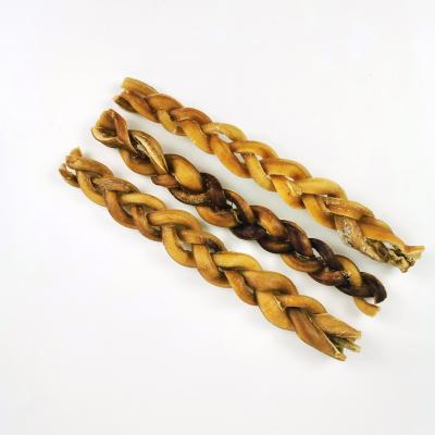 China Bully Stick Viable Dog Chewing Pizzle Braid For Dog 12