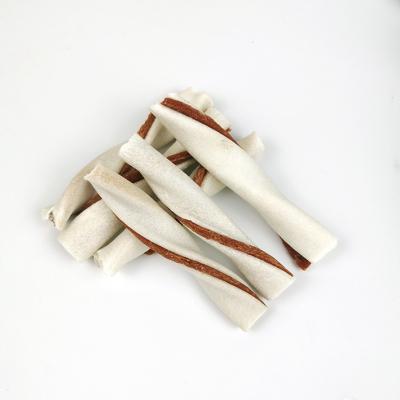 China Best Sustainable Selling Dog Stick Rawhide Grinding Chicken Headband Dog Chew Sticks for sale