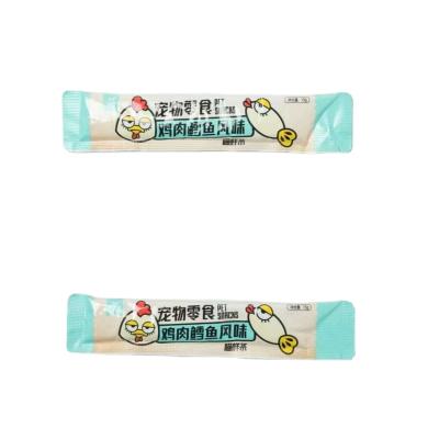 China Matchwell Cat Strip Chicken & Cod Viable OEM Mild Liquid Moisturizing Wet Food Pack Cat Strip for sale