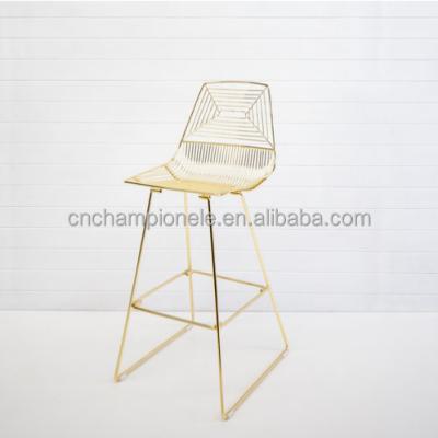 China Modern arrow wire metal bar stool, used bertoia stackable bar chair for sale