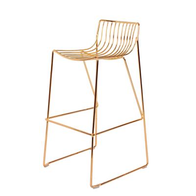 China Modern Powder Coated Iron Wire Chair Bar Restaurant Bar Stool Chair Furniture for sale