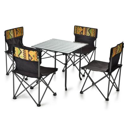 China Durable Hot Selling Colorful Cheap Folding Tables And Stainless Steel Chairs From Amazon for sale