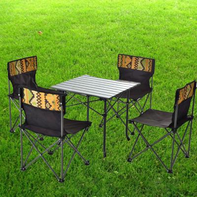 China Durable Hot Selling Colorful Cheap Outdoor Folding Tables And Chairs From Amazon Stainless Steel for sale