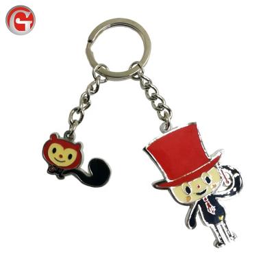 China Promotional Gifts/Souvenirs/Business Gift Sweet Enamel Zinc Alloy Custom Anime One Piece Key Ring Key Chain for sale