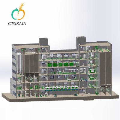 China Planta del molino harinero del gran escala/planta de tratamiento automáticas 500tpd del trigo en venta