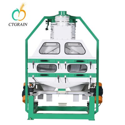 China No Dust Grain Cleaning Equipment Rice Destoner Machine TQSF250 Customize Color for sale