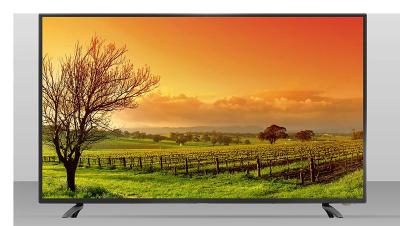 China Backlight UHD 4K LED TV Wide Viewing Angle DVB - C MPEG4 Samsung Panel for sale