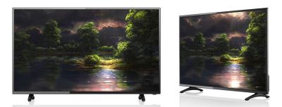 China Het dunne WIFI-LEIDENE Hoge Contrast van TV, LEIDENE van ATSC 40“ Taal V van TV OSD - SPAANDER Te koop