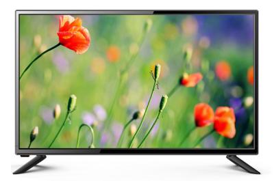 China Home Ultra Slim Digital LED TV High Contrast Ratio 2 HDMI Build In DLED TV for sale