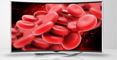 China 42“ Smart Gebogen het LEIDENE Volledige HD 1080P Hoge Contrastverhouding 3000/1, 70 Watts van TV Te koop