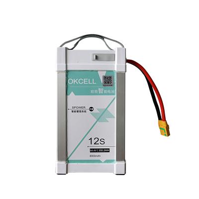 China High Quality Drone 44.4v 12s 8000mah Lipo Battery Pack For Agricultural Sterilizing UAV Drone for sale