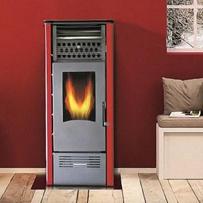 China 10KW smokeless wood burning pellet stove with good painted for household heating for sale