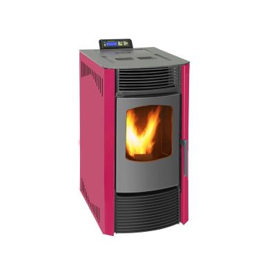 China 9KW Small Modern Smokeless Pellet Stove Freestanding Installation Type With Remote Control zu verkaufen