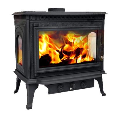 中国 Indoor old freestanding Metal Wood Burning Fireplace Without Remote Control 販売のため