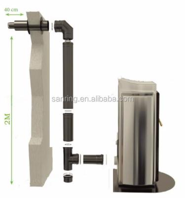 China pellet stove chimney pipe 80mm,flue kits,vent kits para estufa a pellets for sale