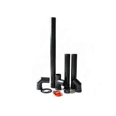 China carbon steel Chimney pipes, flue tube in kits, vent pipes for pellet stoves spare parts Te koop