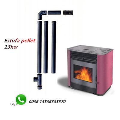 China Pellet Stove T Chimney Flue Pipe Indoor Steel Material With Remote Control for sale