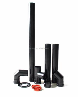 China Pellet stove chimney flexible vent pipe, chimney pellet stove flue pipe en venta