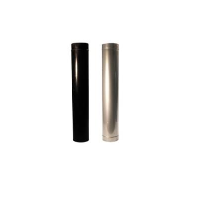 China 80 Mm Diameter Chimney Flue Pipe Black Painting On Pellet Stove Parts for sale