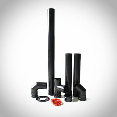 Китай Cast Iron Chimney Flue Vent Pipe 80 Mm Diameter For Stove Use ,Fireplace Parts продается