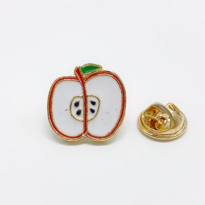 China Hot Sale Africa Apple Lapel Pin Cute Fruit Enamel Pin Jewery Brooch For Decoration for sale