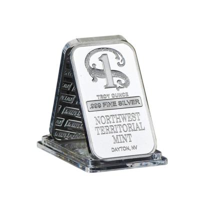 China Northwest Mint Silver Plated Art Crafts Bullion Bar, Africa One Dollar Metal Switch Bars Silver Plated Metal Bar Crafts for sale