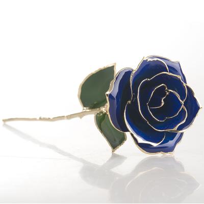 China Natural Rose 24K Real Rose Gift Gold Dipped /Real Rose Dipped In Gold /Gold Plated Natural Rose for sale