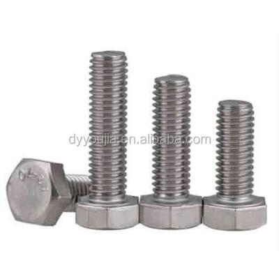 China Hex Head DIN933 DIN934 M12 Stainless Steel Hex Head Bolt And Nut for sale