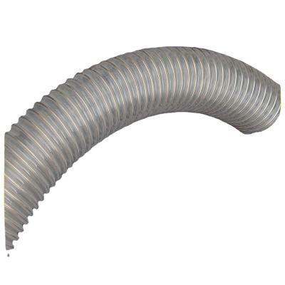 China Smooth Surface Duct Polyurethane Flexible Air Duct With Copper Clad Steel Wire Hose for sale