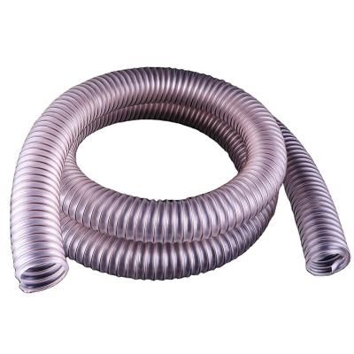 China Modern Transparent 38mm-300mm Spiral PU Flex Duct Polyurethane Dust Collecting Hose for sale