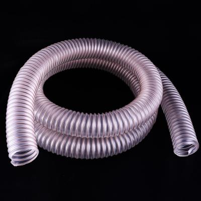 China Exhaust Coppered Steel Wire PU Air Hoses For Transportation Exhaust for sale