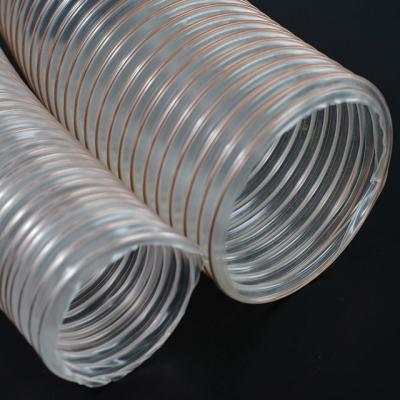 China Industrial Light Duty 38mm-300mm Abrasion Resistant Flexible PU Conduit Hose for sale