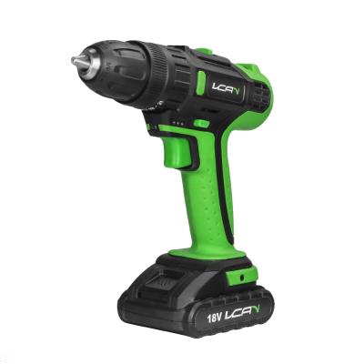 China Household Drill 2 Speed ​​18V Cordless Drill 17+1 Cordless Drill With LED Light 1-10mm for sale