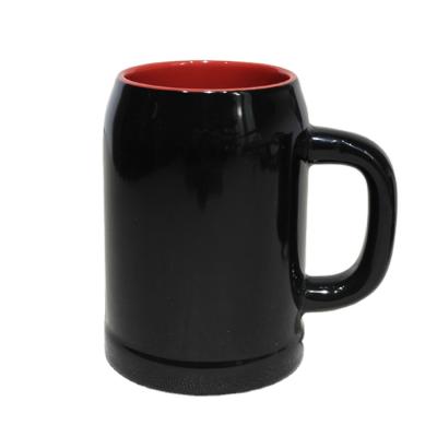 China Sustainable Beer 500ml/600ml Ceramic Stoneware Mug Wholesale Beer Mug For Party, Bar for sale