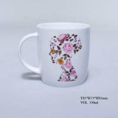 China EVERSHINE 2022 Viable Design Customized Logo Cup New Bone China Mug for Coffee Tea Drink for sale