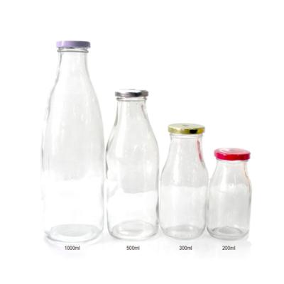 China 1000ml PORTABLE Custom Logo Borosilicate Frosted Glass Bottle White Drinking Water for sale