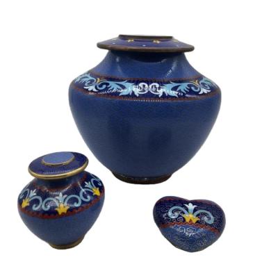 China American Style We Are One Abobe Urns For Ashes Keepsake Cloisonne Urns for sale