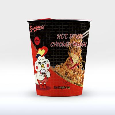 China Popular Wholesale HALAL Hot Roasted Instant Noodles OEM Chicken 2X China-Made Low-sodium Spicy Korean Ramen Cup Flavor Hot Roasted Instant Noodles for sale