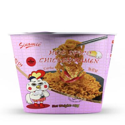 China Korean Hot Spicy Flavor Ramen 2X Cream Carbonara Low-Sodium Baking Style Fire Style Korean Chicken Buldak Fried Instant Noodles for sale