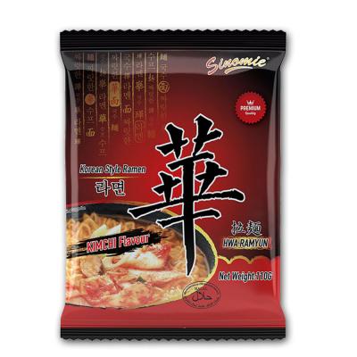 China Supply Korean Style Shim Ramyun Sinomie Hwa Brand HALAL Flavor Low Sodium Maker Nongshim KIMCHI Ramen Soup Instant Noodles for sale