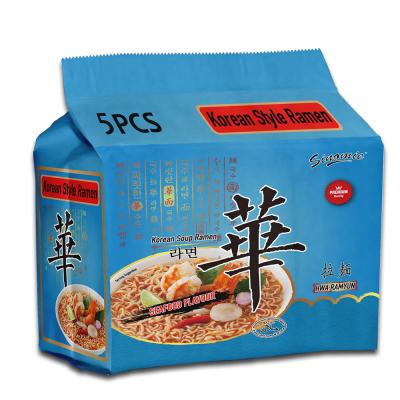 China Low-sodium Shin Ramyun Sinomie Hwa Brand Korean Style HALAL MEAT Korean Style Hot Selling Spicy Instant Ramen Noodles Family Package Packing Seafood Flavor for sale