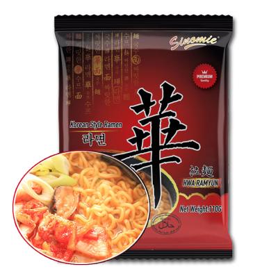 China Wholesale Chinese Factory Low-sodium Shin Ramyun Soup Ramen Korean Style Instant Noodle Kimchi Flavor Bag Korean Spicy Noodles for sale