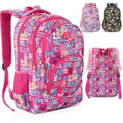 China Waterproof Casual School Bag Kids School Backpacks For Teen Girls Pink for sale