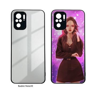 China 2D Shockproof Phone Case Sublimation TPU+PC Sublimated Tempered Glass Masks Mobile Cover For Redmi 9 10 Series for sale