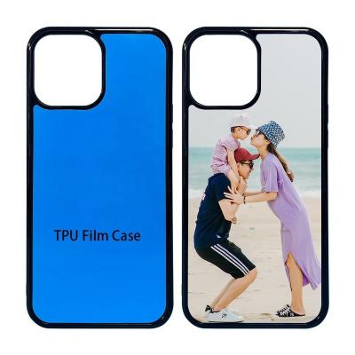 China Custom DIY Mobile Cover Shockproof Sublimation Printing White 2D TPU Silicon Sublimation Mobile Phone Case For Iphone 13 pro 12 11 for sale